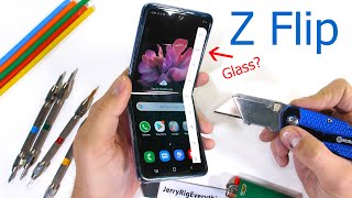 Samsung Galaxy Z Flip Durability Test - Fake Folding Glass?