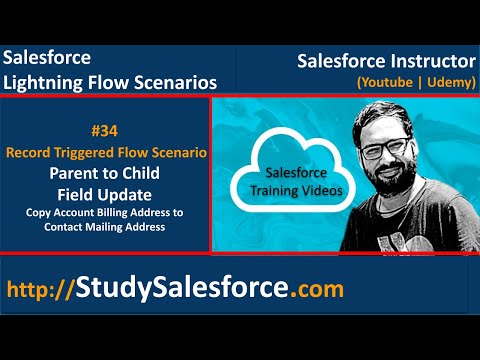 34 Record Triggered Flow Scenario - Copy Account Billing Address to related Contact Mailing Address