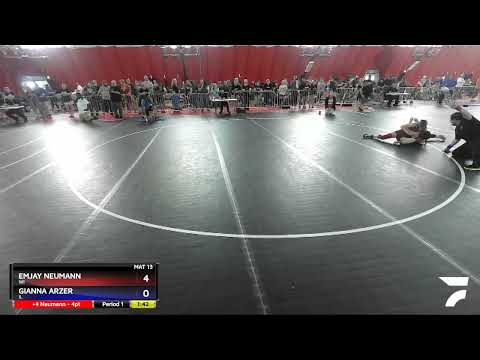 117 Lbs Semifinal - Emjay Neumann, WI Vs Gianna Arzer, IL 4070