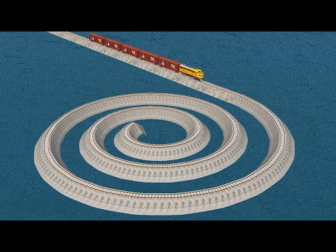 Train Vs Impossible Deadlock Track Crossing Deepwater - BeamNG.Drive
