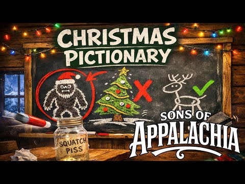 We Played Christmas Pictionary and had a visit from Santa!