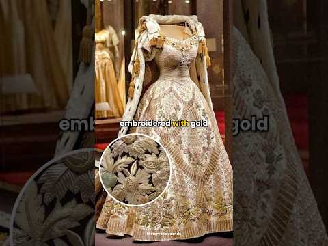 The Queen’s Coronation gown 🤯 #royal #royalfamily #queen #history #coronation #queenelizabeth #usa