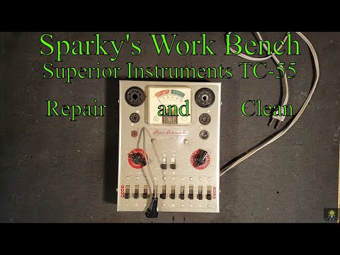 006 Superior Instruments TC 55 Tube Tester, Clean and Repair