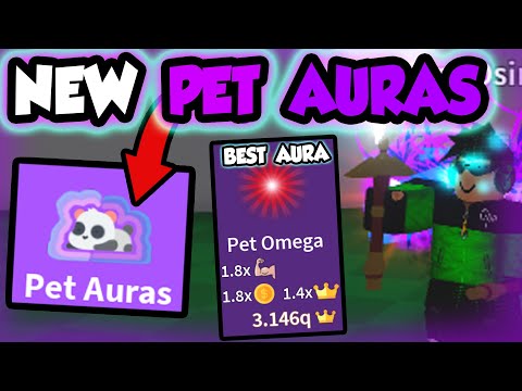 *NEW* PET AURAS!!! GETTING THE BEST PET AURA & SABER!!! OP PETS! | - Roblox Saber Simulator
