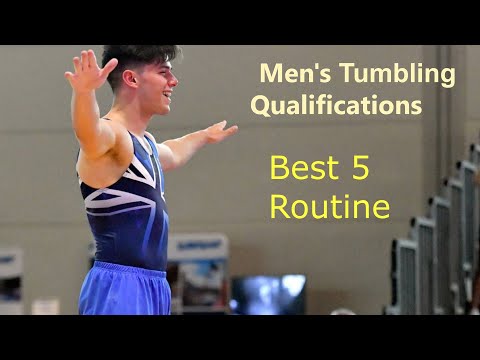 36th FIG Trampoline Gymnastics World Championships 2022.Men's Tumbling Qualifications.Best 5 Routine