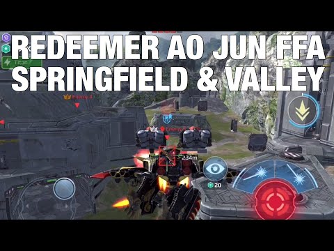 Redeemer Ao Jun Gameplay in FFA: Springfield & Valley | War Robots F2P Champion League