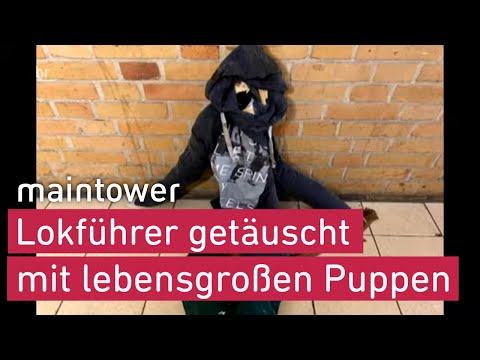 Lokführer unter Schock: Fremde legen täuschend echt aussehende Puppe auf die Gleise | maintower