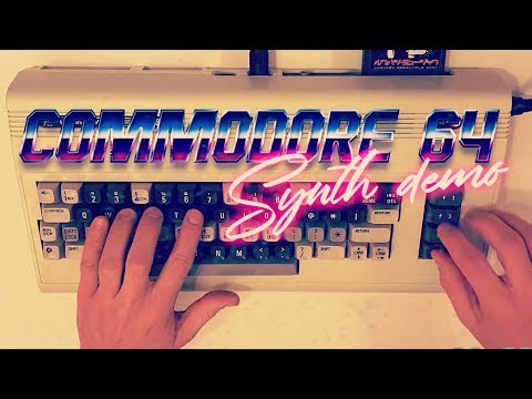 Playing COMMODORE 64 as RETRO instrument - C64 SID SYNTH BASS DEMO