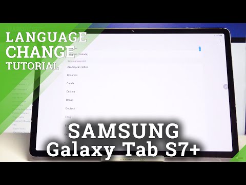 How to Change System Language in SAMSUNG Galaxy Tab S7+ - Change Device Language