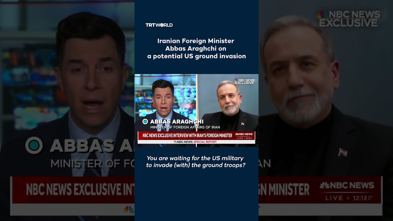 Video | Iran's top diplomat says Tehran ready for US ground invasion