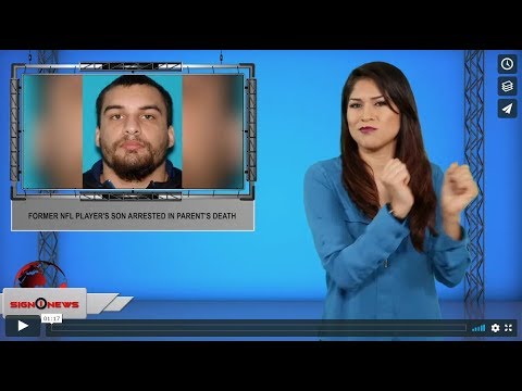 Former NFL player's son arrested in parent's death (ASL - 8.25.19)