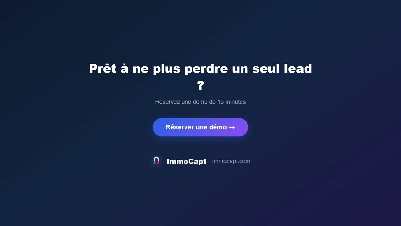 Aperçu de la démonstration ImmoCapt