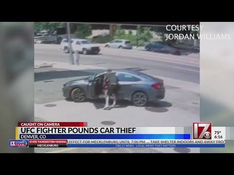 Thief tries stealing UFC fighter’s car, quickly learns he made a big mistake
