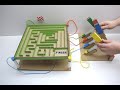 DIY Amazing Hydraulic Labyrinth With Ball Marble From Cardboard And Syringes