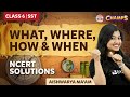 What Where How When Chapter 1 Class 6 History NCERT Solutions CHAMPS 2024