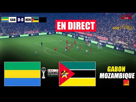 🔴EN DIRECT: GABON vs MOZAMBIQUE | Coupe d'Afrique des Nations CAF |Simulation de match en direct PES