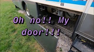 How to fix compartment (basement) doors on a RV