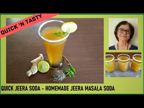 Quick Jeera Soda / Refreshing Homemade Jeera Masala Soda / Easy Jeera Soda Recipe / Digestive Drink
