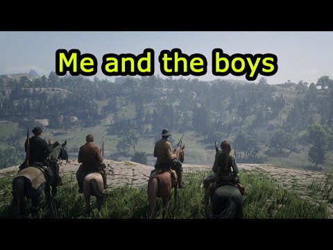 Two Cowboys One Horse - Red Dead Redemption 2 Funny Compilation