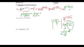 Revision on Math 1 2024 part 2 (Mid-Term example)