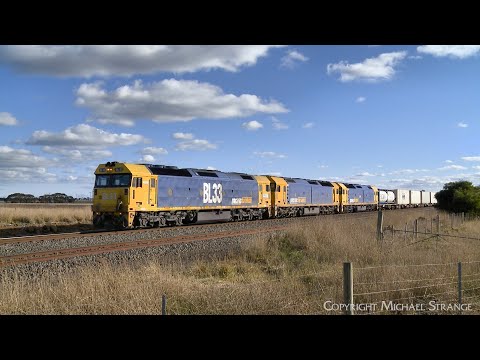 7902V Mildura Container Train Crosses 6MP4 At Gheringhap (21/6/2024) - PoathTV Australian Railways