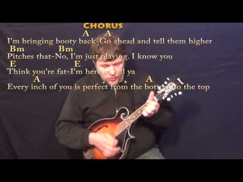 All About That Bass - Mandolin Cover Lesson with Chords/Lyrics