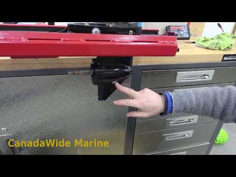 Mercury 4hp Outboard motor gear lube change. How to change the gear oil in the lower unit.