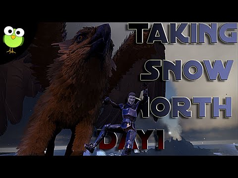 Day 1 Claiming Snow North. | Building Tek Base! | Ark: Survival Evolved | S3 Ep1