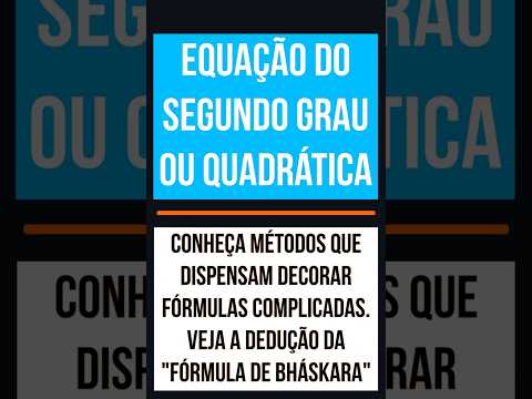 Dedução da equação do segundo grau! #matematica #matemática #maths Thumbnail de Dedução da equação do segundo grau! #matematica #matemática #maths