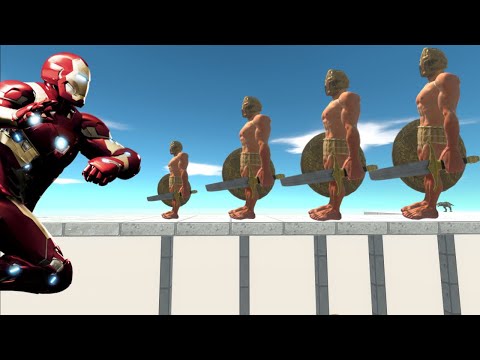 Ironman vs Achilles Death Run - Animal Revolt Battle Simulator