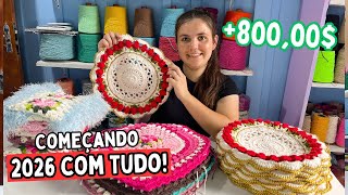 PRODUÇÃO DA PRIMEIRA SEMANA DE 2026!🌈+800,00$ reais em muitas lindezas!