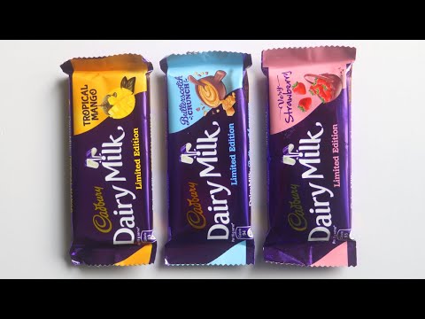 Dairy Milk Chocolate Limited Edition | Tropical Mango | Butterscotch Crunch | Very Strawberry