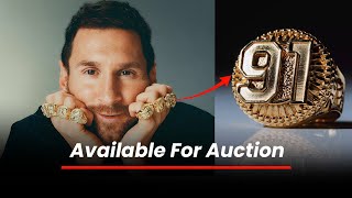 Leonel Messi eight 14 carat gold rings available for auction