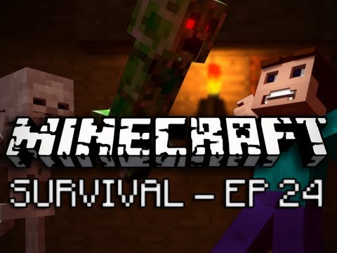 Minecraft: Survival Let's Play Ep. 24 - Movie Trailers