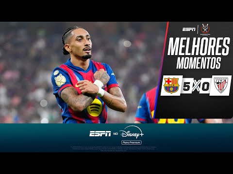 Gols e lances de Barcelona x Athletic Bilbao