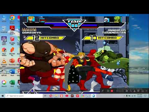 Mugen Battle Team Marvel Harbinger vs Team Villain of Alien Annihilus