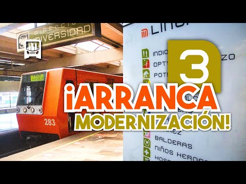 The NEW Line 3 of the Mexico City Metro! Modernization work has begun! | All the information