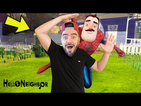HELLO NEIGHBOR SPIDERMAN OLDU BENI YAKALADI!! - HELLO NEIGHBOR