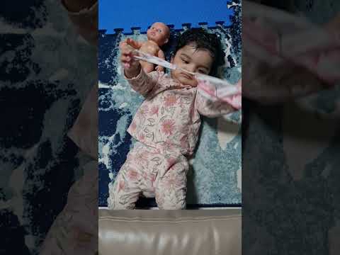 Little Amy playing with doll / Indian mom in Dubai / Deepanjana