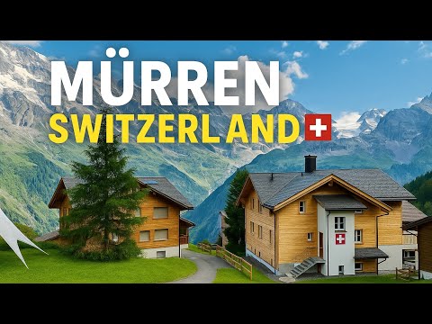4K Walking Tour in Mürren, Switzerland | Peaceful Alpine Village in the Lauterbrunnen valley region