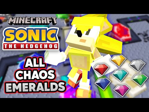 ALL CHAOS EMERALDS Minecraft Sonic Tutorial!