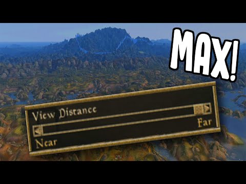 Morrowind at MAX DRAW DISTANCE!