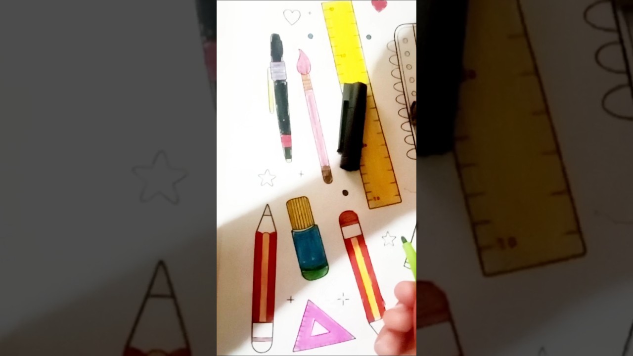 Coloring pages#trendingshorts #stationarycollection