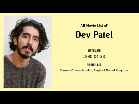 Dev Patel Movies list Dev Patel| Filmography of Dev Patel