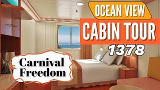 Carnival Freedom | Ocean View  Cabin Tour