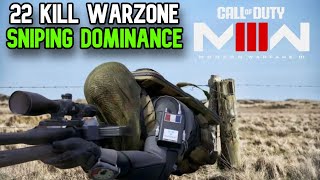 22 Kill Solo Sniping Warzone Dominance...