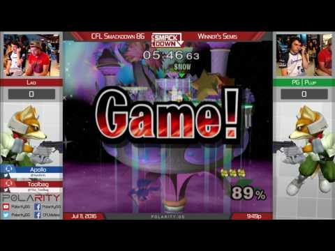 CFL Smackdown 86 - Lad (Fox) vs Plup (Green) - SSBM Winners Semis