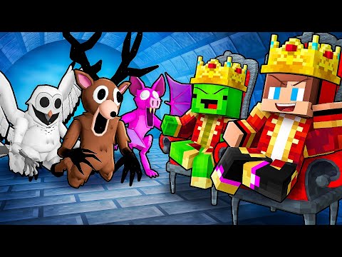 JJ and Mikey Became KINGS Of NIGHT FOREST in Minecraft - Maizen (99 Nights In The Forest)