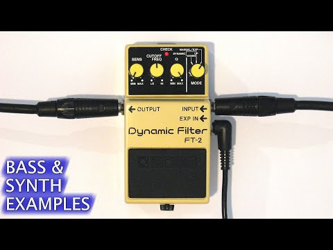 BOSS FT-2 Dynamic Filter Demo (with bass guitar & synthesizer)