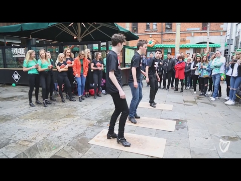 WATCH: Irish dancers perform acapella piece to cheering crowd